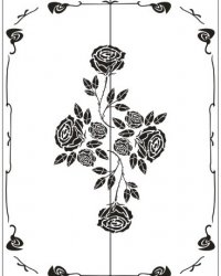 Пескоструйный рисунок Цветы 814